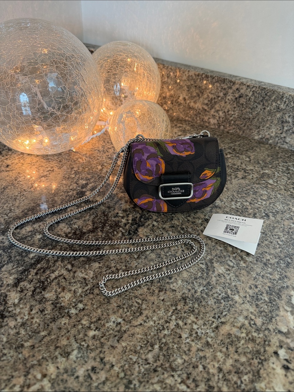 Coach Floral Print Mini Crossbody Bag